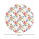 The tablecloth "Flower panel", round, Saten, d = 150 cm