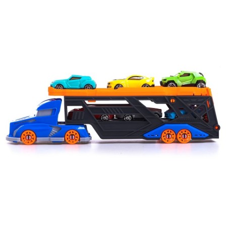 TRAILER truck, with 6 cars-2