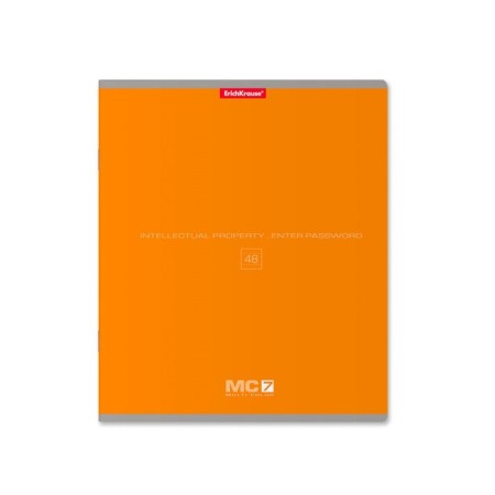 Notebook of 48 sheets in the Erichkrause MC-7 line, cover coated cardboard, offset block, mix-6