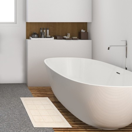 Bathroom mat Ethel Bricks 50x80 cm cent. dairy, 70% HL, 30% p/e, 1600 g/m2