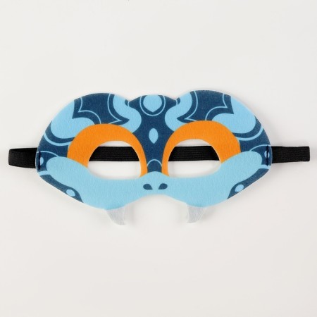 Carnival mask "Cool snake" Blue color-5