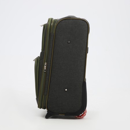 Small suitcase 20 "on lightning, code castle, with extension, khaki color-2