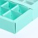 Box for sweets, 16 pcs, mint, 17.7 x 17.7 x 3.8 cm