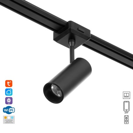 SLIM SLIM SLIM "cylinder" LED 12W 3000K-6000K 48V CRI90 Black 4.5x1.3x13.4cm