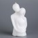 Figure candle "Lovers", 12 cm, white