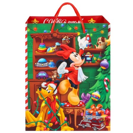 New Year. Gift package, 18x23x11.5 cm, packaging, Mickey Mouse-4