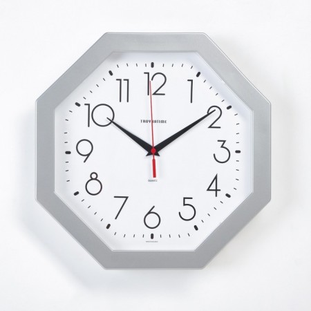 Wall watches "eight faces", silver