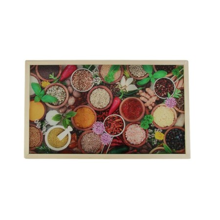 Breakfast table "spices" glass surface 50x30cm-1