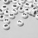 Acrylic bead "numbers" mix, 7 × 4 mm, set 10 g, white-black color