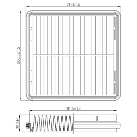 Air filter Totachi TA-1750-1