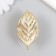 Pen for the casket metal "leaf" gold 5.2x2.8 cm