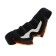 Glass-mask for motorcycle driving, blue-hameleon glass, orange-black color, OM-7