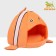 Animal house "Fish-Clown", 31 x 30 x 28 cm, orange