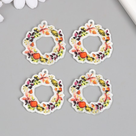 Acrylic decor for the work of "Venochka with apples and mushrooms" 0.2x4x4.1 cm-2