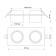 Lamp built -in Novotech. Lirio, 9W, GU10, 60x182x92 mm, black color