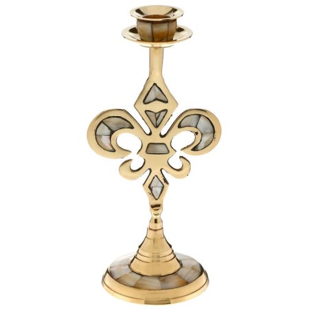 Summary for 1 candle "monogram" with mother -of -pearl 23 cm-4
