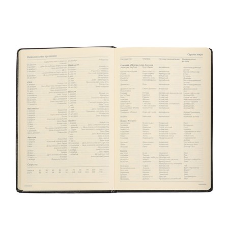 Deliciper of Leduced A5, 160 sheets Megapolis, hard cover, artificial leather, black-10