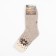 Women's socks from Mongolian wool "snowflake", gray color, size 25 (37-39)