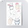 Tattoo on the body color "Bear. Hobbies" mix 12x7.5 cm
