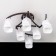 Ceiling chandelier Citilux "Berta" CL126162, 74x74x35 cm, 6x75W, E27, brown color