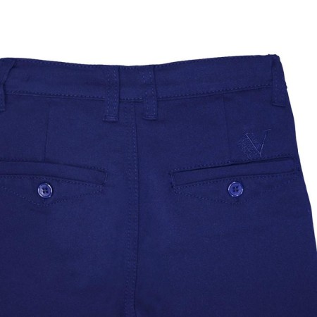 Pants for a boy, height 122 cm, blue color-3