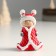 Polystone souvenir "Baby in a red fur coat with fur" mix 5.5x4x8.5 cm