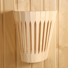 Lampshade from linden, wall -mounted