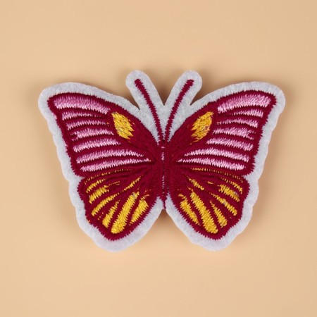 Application "Butterfly", on Velcro, with an adhesive base, 5.6 × 4.2 cm-1