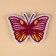 Application "Butterfly", on Velcro, with an adhesive base, 5.6 × 4.2 cm