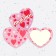 Valentine's postcard double "I love!" Raspberry hearts