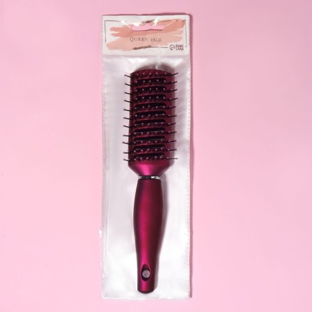 The comb is massage, ventilated, rubberized pen, 4.3 × 23.2 cm, purple color-6