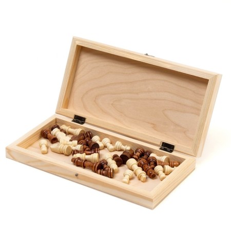 Wooden chess 29 x 29 cm, king H-5.5 cm, pawn H-3 cm-2