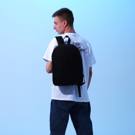 Backpack School Textile Nazamok, 38x14x27 cm, black color-5