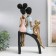 Souvenir Polystone SPREASE "Children on the hill, with jugs" White-gold 19.5x10x35 cm