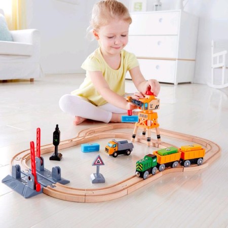 Game set "Railway with a crane"-1