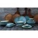 Porcelain dish for supply to Magistro "Cerera", 18.2 × 16.3 cm, blue color