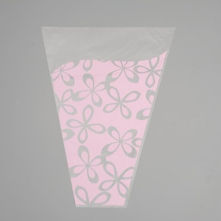 Packet for flowers cone "Milan", pink, 30 x 40 m