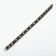 Single-layer leather collar with corrugated eyelets, dimensionless, 40 x 1.5 cm, Osh 27-35 cm, black 7