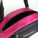 Sports bag with lightning, external pocket, black/raspberry color