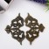 Metal corner "openwork" (set 2 pcs) 4.5x4.5 cm