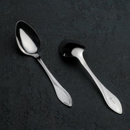 Teaspoon "Wave", h = 14 cm, thickness 1.5 mm
