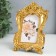 Photo frame Polystone for 1 photo 7x5 cm "Flower fantasies" gold