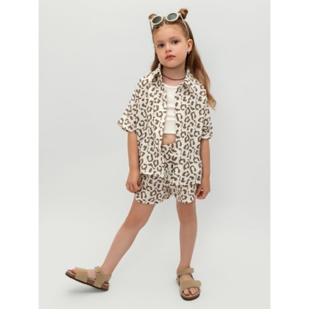 Muslim children's suit Amarobaby Easy, height 104 cm, print leopard-13