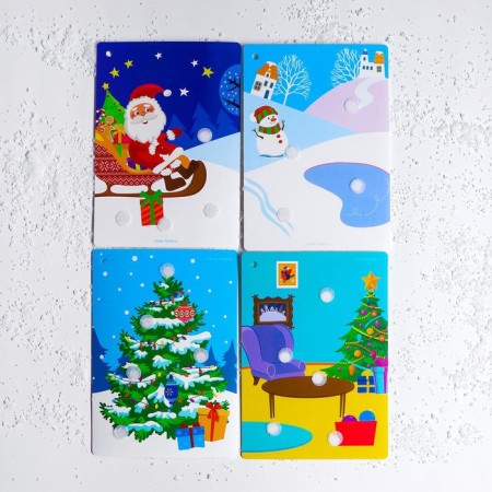 Velcro game "Funny New Year"-2