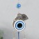 Wind music metal, plastic "Elephant with a brush" from the evil eye h = 25 cm