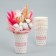 A glass for flowers "heart", 350 ml