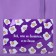 Tekstil core "Everything that is not done." scrambled eggs, with a pocket of 35 x 0.5 x 40 cm, lilac color