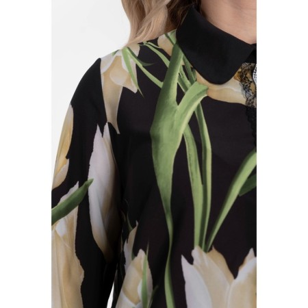 Female shirt, size 52, black color-8