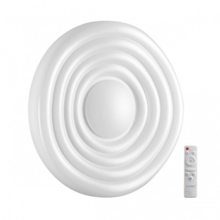 The lamp is wall-flowing Sonex. FASS, 70W, LED, 73x475x475 mm, white color