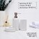 Savanna Bathroom Accessories set, 3 items (soap dish, soap dispenser 400 ml, glass), ceramics, white color